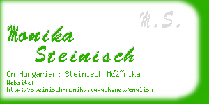 monika steinisch business card